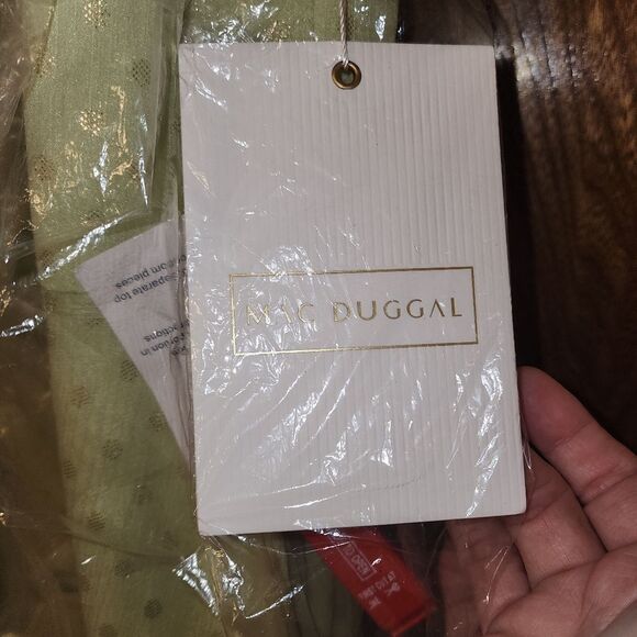 Mac Duggal Short Green Wedding Guest Dress 70163 Size 16 NWT Retail 278 - Picture 6 of 7